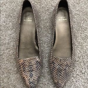 Stuart Weitzman Snakeskin flats